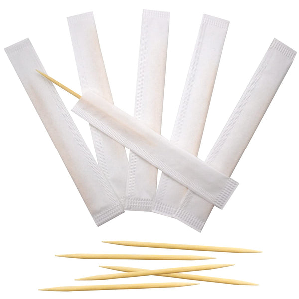 6 cm Bamboo Toothpick with Wrap (1000pcs/box)