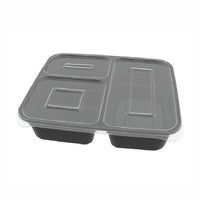 Rectangle box with 3 compartment (150 set)