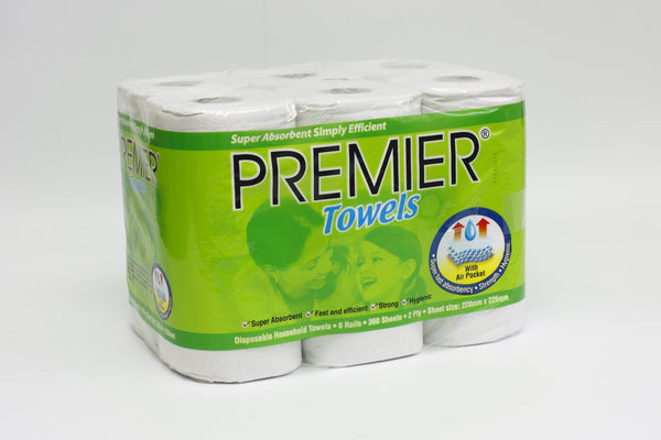 Premier 9" Kitchen Towel  (6 roll)